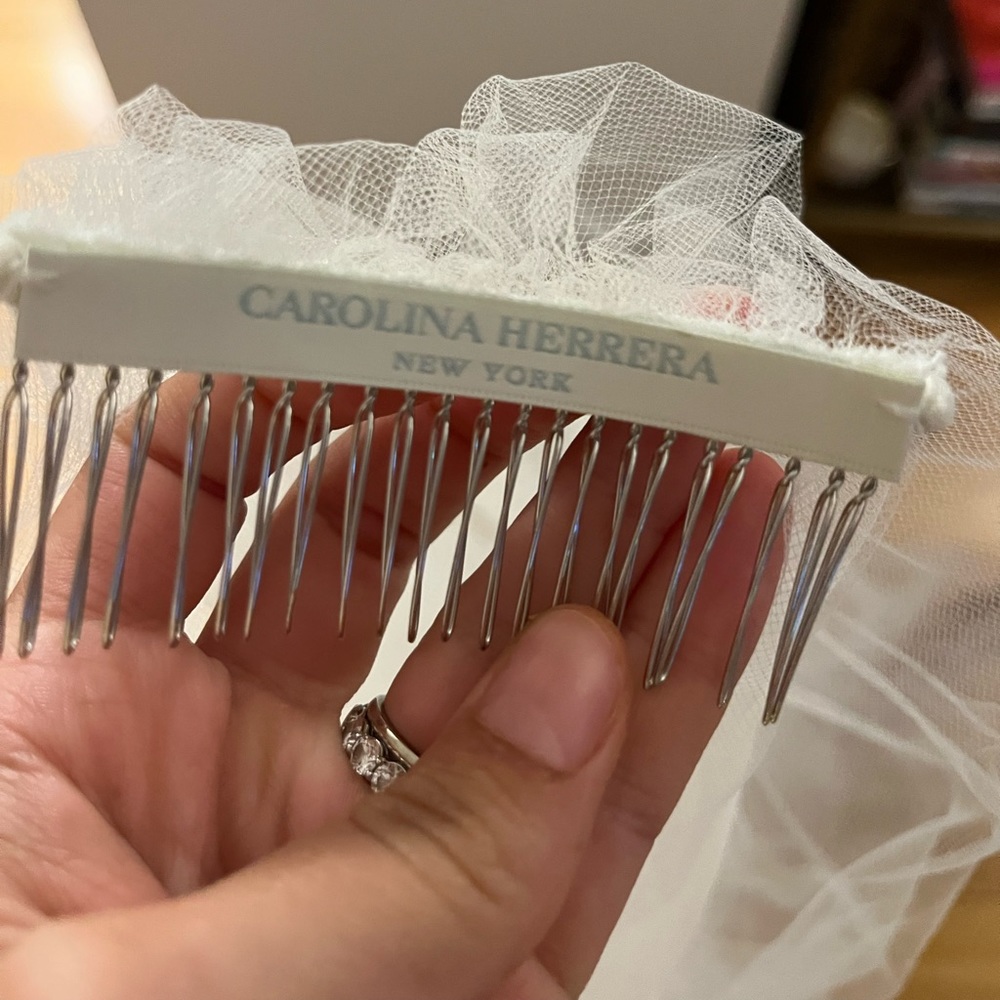 Carolina Herrera Cathedral Veil with Blusher